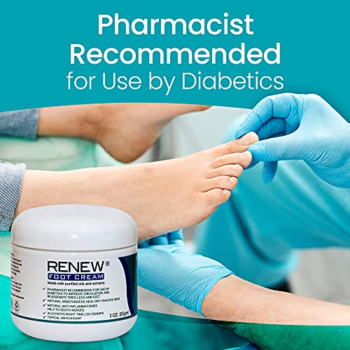 Renew Foot Cream for Diabetics - Revitalize Dry, Cracked Feet & Help Promote ...