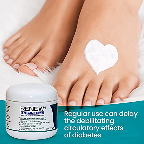 Renew Foot Cream for Diabetics - Revitalize Dry, Cracked Feet & Help Promote ...