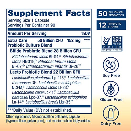 Renew Life Adult Probiotics 50 Billion CFU Guaranteed, Probiotic Supplement, ...