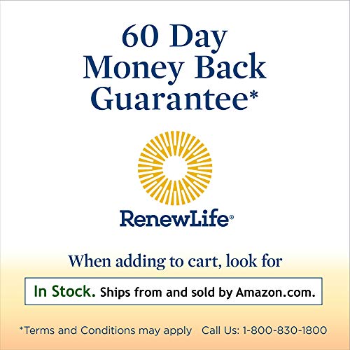 Renew Life Adult Probiotics 50 Billion CFU Guaranteed, Probiotic Supplement, ...