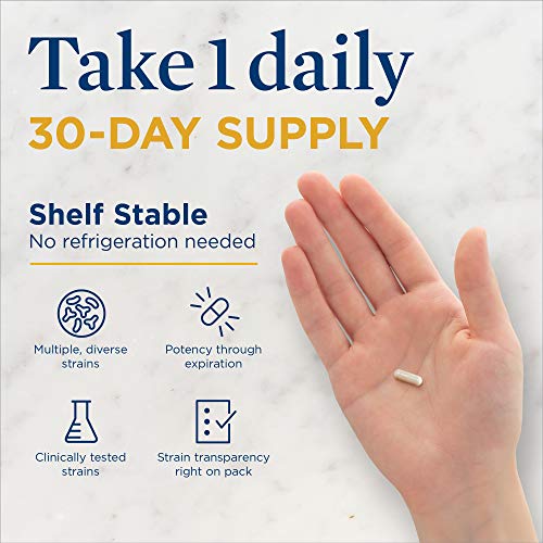 Renew Life Probiotics 30 Billion CFU Guaranteed, 12 Strains, For Men & Women,...