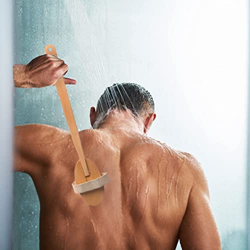 Shower Brush - 20 inch - Long Handle Bath Brush for Exfoliating, Detachable N...