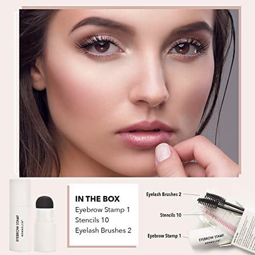 Rennelyn 1-Step Eyebrow Stamp Stencil Kit and Eyebrow Shaping Kit for Perfect...