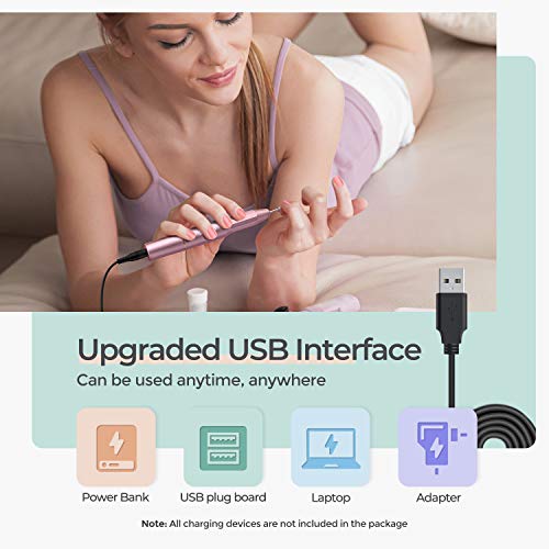 Nail Drills for Acrylic Nails Professional Electric Nail File, RenoJ Portable...