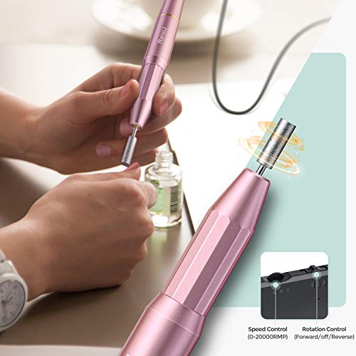 Nail Drills for Acrylic Nails Professional Electric Nail File, RenoJ Portable...
