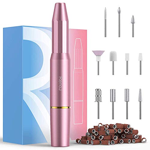 Nail Drills for Acrylic Nails Professional Electric Nail File, RenoJ Portable...