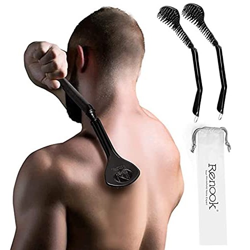 RENOOK 2PCS Back Scratcher for Men Adults, Flexible and Labor-Saving, Area Ne...