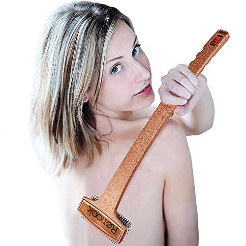 RENOOK Back Scratcher, Curved and Long Handle Shinny Champagne Back Scratcher...