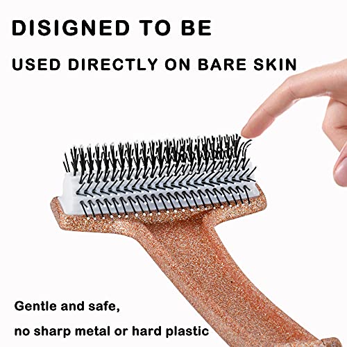 RENOOK Back Scratcher, Curved and Long Handle Shinny Champagne Back Scratcher...