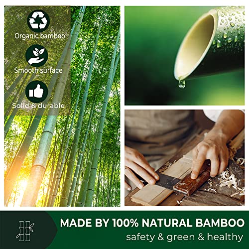 RENOOK Back Scratcher for Men, Women & Kids - Bamboo Scratchers with Curved H...