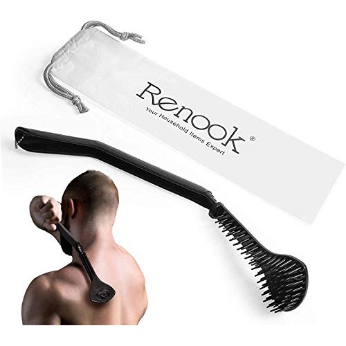 RENOOK Back Scratchers, Area Needling and Naturally Curved Handle, Labor-Savi...