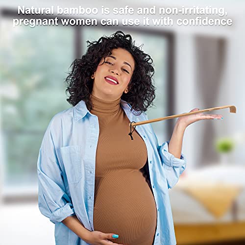 RENOOK Bamboo Back Scratchers, 2 Pieces Thicken Extended Wooden Personal Mass...