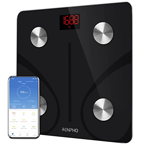RENPHO Body Fat Scale Smart BMI Scale Digital Bathroom Wireless Weight Scale,...