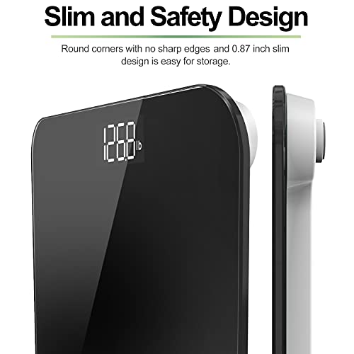 RENPHO Digital Bathroom Scale, Highly Accurate Body Weight Scale with Lighted...