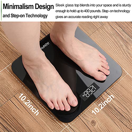 RENPHO Digital Bathroom Scale, Highly Accurate Body Weight Scale with Lighted...