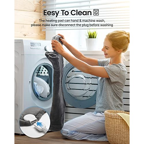 RENPHO Electric Heating Pad for Back Pain Relief, 24”x32” Large ETL Certified...