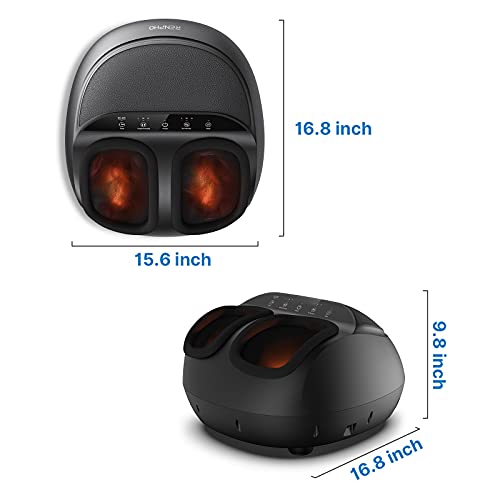 RENPHO Foot Massager Machine with Heat and Remote, Shiatsu Deep Kneading, Del...