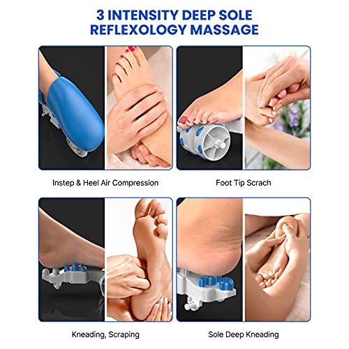 RENPHO Foot Massager with Heat, Adjustable Tapping Speed Electric Shiatsu Foo...