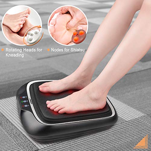 RENPHO Foot Massager with Heat, Shiatsu Heated Electric Foot Massager, Deep K...