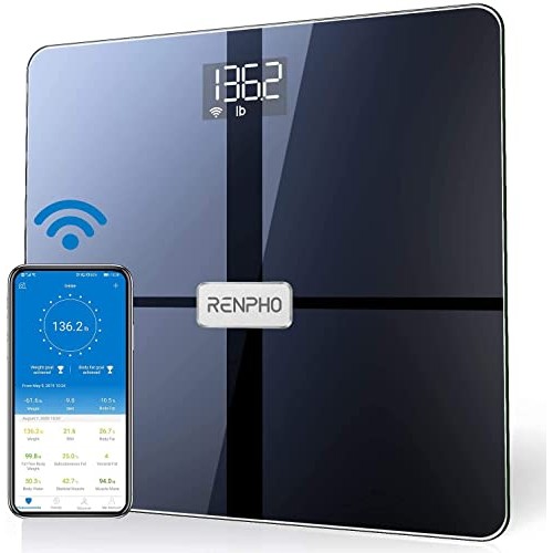 RENPHO Premium Wi-Fi Bluetooth Scale Smart Digital Bathroom Weight BMI Body F...