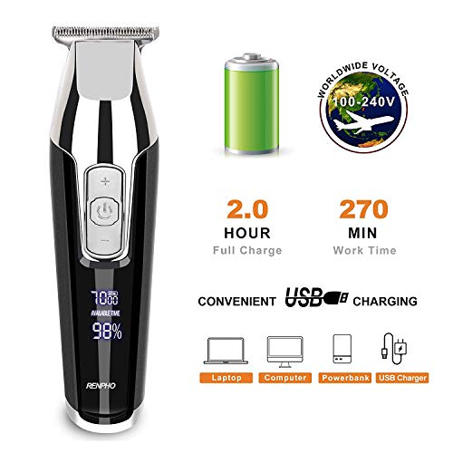 Renpho Trimmer for Men Professional Cordless hair Clippers Kit Electric for B...