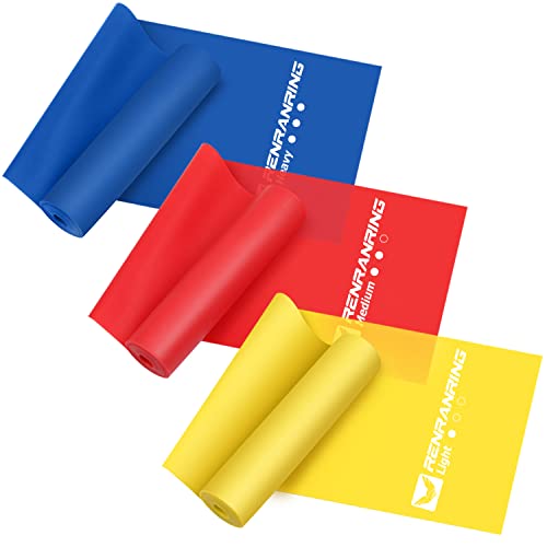 5.9ft Resistance Bands Set - Exercise Bands for Physical Therapy, Yoga, Pilat...