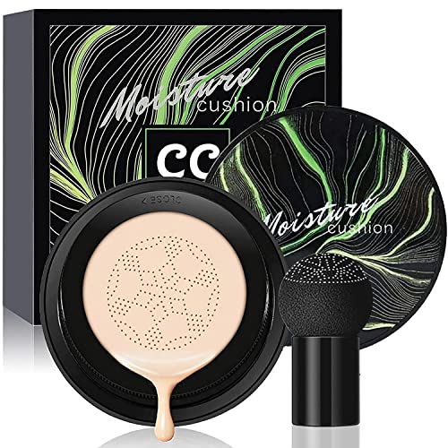 Mushroom Head Air Cushion CC Cream Foundation, Moisturizing Concealer, Bright...