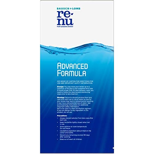 Contact Lens Solution by Renu, Multi-Purpose Disinfectant, Advanced Formula K...