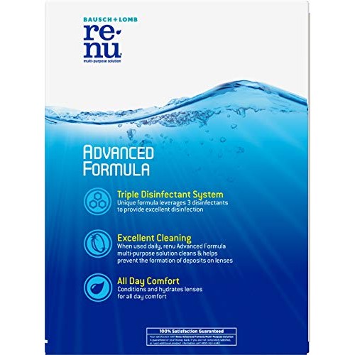 Contact Lens Solution by Renu, Multi-Purpose Disinfectant, Advanced Formula K...