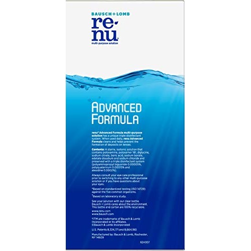 Contact Lens Solution by Renu, Multi-Purpose Disinfectant, Advanced Formula K...
