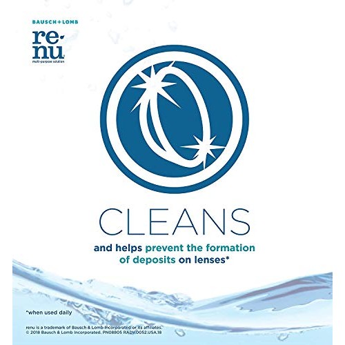 Contact Lens Solution by Renu, Multi-Purpose Disinfectant, Advanced Formula K...