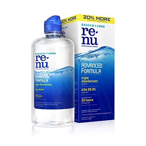 Renu Contact Lens Solution by Multi Purpose Disinfectant Advanced Formula Kil...