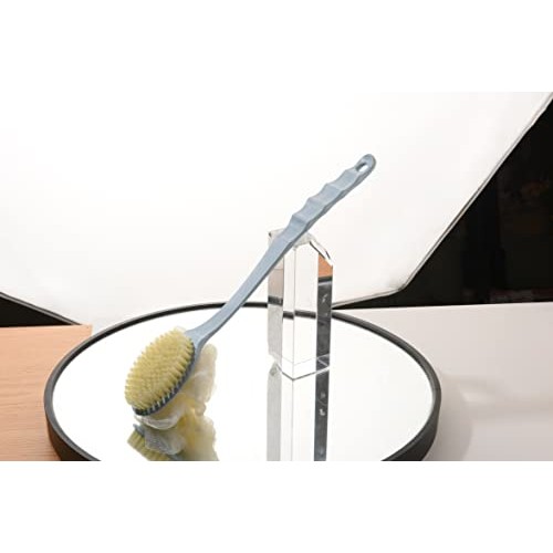 3Pack Back Shower Body Brushes for Wet or Dry Double Side Long Handle for Ski...
