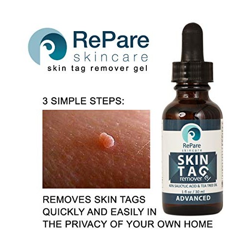 Skin Tag Remover Gel (1oz) - 40% Salicylic Acid, Tea Tree Oil
