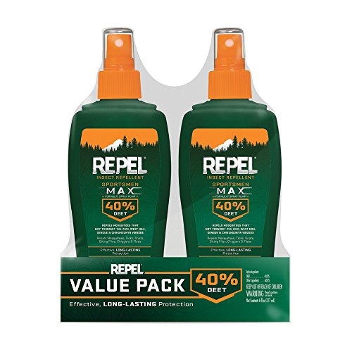 Repel 24101 Bee Sportsmen Max Formula Spray Pump 40% DEET, 2/6-Oun, 6 ounce -...