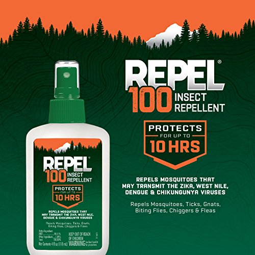 Repel HG-94108 100 Insect Repellent, Pump Spray, 4-Fluid Ounce
