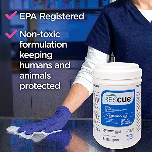REScue One-Step Disinfectant Cleaner & Deodorizer for Veterinary Use, EPA reg...