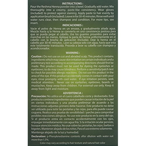 Reshma Beauty 30 Minute Henna Hair Color Infused with Goodness of Herbs (Natu...