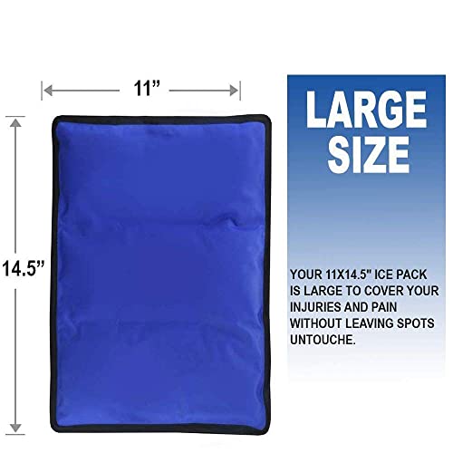 Rester's Choice Ice Pack for Injuries Reusable - (Standard Large: 11x14.5") f...