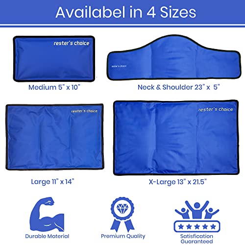 Rester's Choice Ice Pack for Injuries Reusable - (Standard Large: 11x14.5") f...