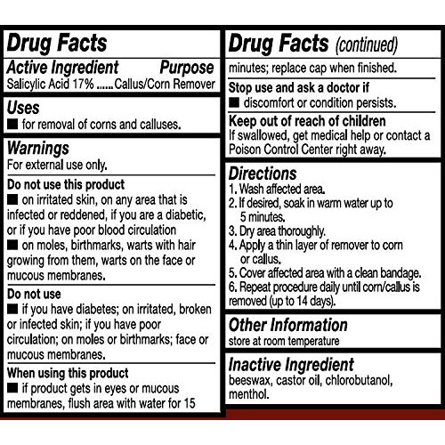 Restorz Corn and Callus Remover with Salicylic Acid, Fast Acting Treatment fo...