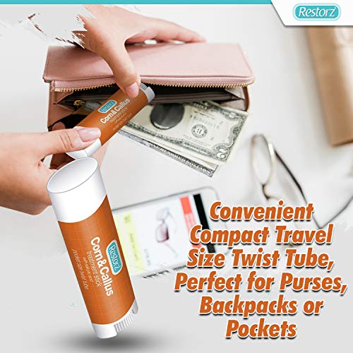 Restorz Corn and Callus Remover with Salicylic Acid, Fast Acting Treatment fo...