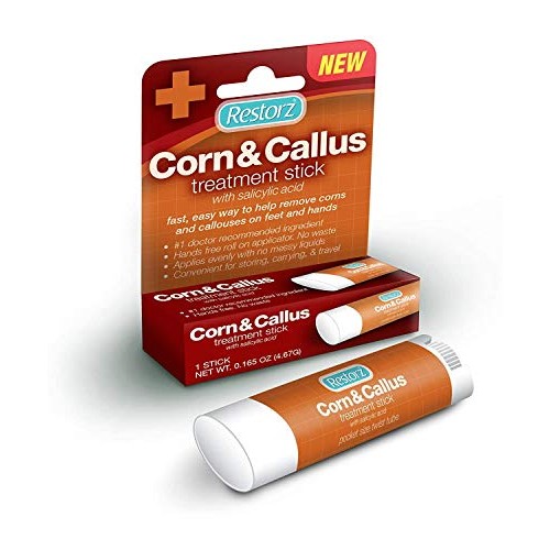 Restorz Corn and Callus Remover with Salicylic Acid, Fast Acting Treatment fo...