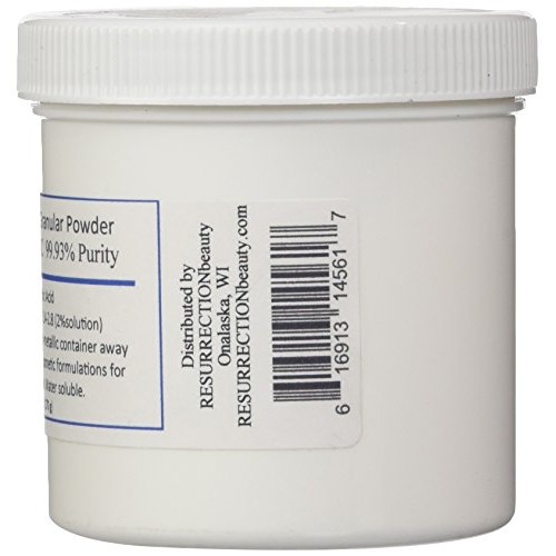 RESURRECTIONbeauty L-Ascorbic Acid Powder (Vitamin C), 6 oz. Jar.