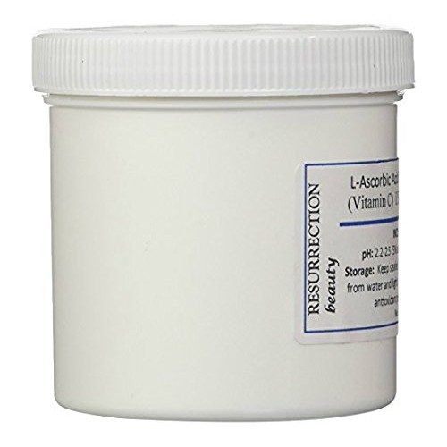 RESURRECTIONbeauty L-Ascorbic Acid Powder (Vitamin C), 6 oz. Jar.