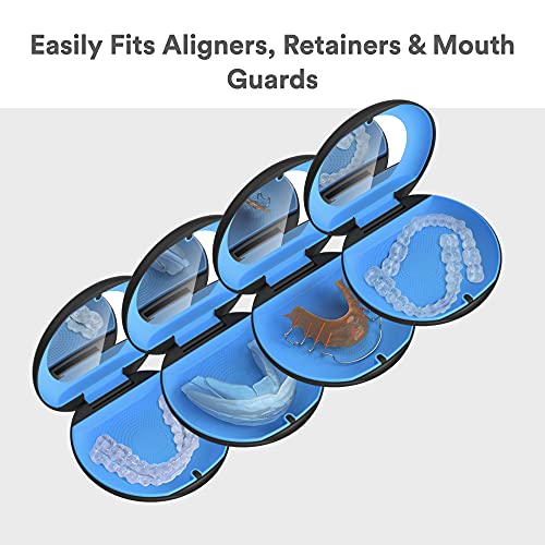 Retayn Premium Aligner Case with Mirror - Compatible with Invisalign, Smile D...