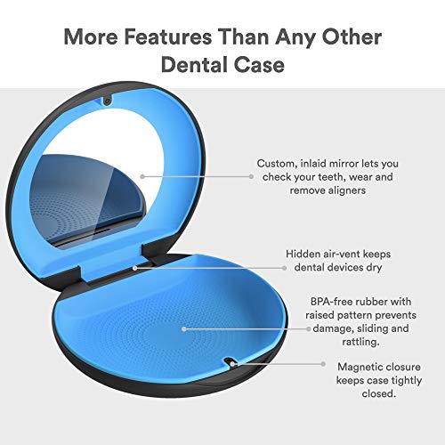 Retayn Premium Aligner Case with Mirror - Compatible with Invisalign, Smile D...
