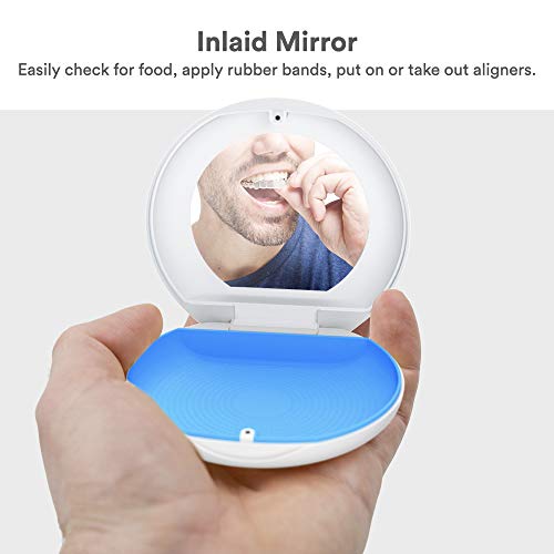 Retayn Premium Aligner Case with Mirror - Compatible with Invisalign, Smile D...