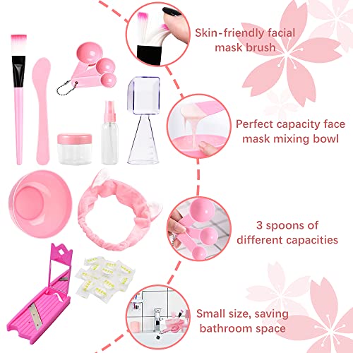 21 in 1 Face Mask Mixing Bowl Set, RETON DIY Facial Mask Mixing Tools, Facema...