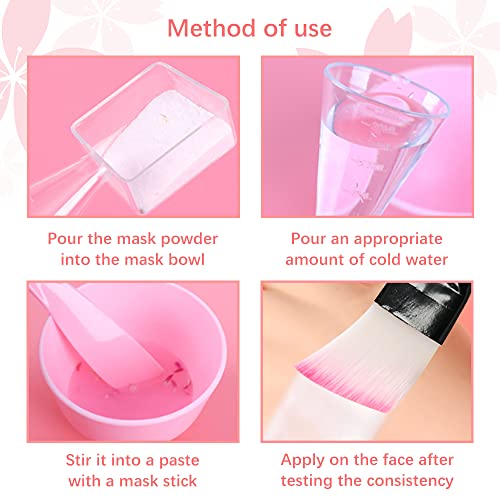21 in 1 Face Mask Mixing Bowl Set, RETON DIY Facial Mask Mixing Tools, Facema...